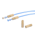 Adapters & Connectors: Short Flangeless PEEK Fittings, Headless, 6-40 Nuts, Ferrules and Locking Ring (100 Pcs/Pk)