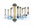 Bluewhite F-300 ACRYLIC Liquid FLOWMETER- Vertical Pipe Installation