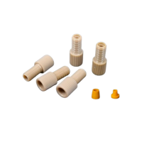 Adapters & Connectors: Standard Flangeless PEEK Fittings & Ferrules,  1/4''-28 Threads (100pcs/pack)