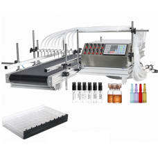 Peristaltic Pump, Multi-Head Dispensing & Filling System ASP-DISP10B with Conveyor