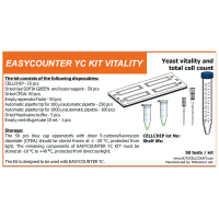 LACTOSCAN EASYCOUNTER Yeast Counter Vitality Kit for 50 Tests