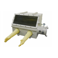 Compact Stainless Steel Vacuum Glove Box (22"x17"x16") with Vacuum Flange & Gauge - VGB Series