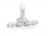Adapters & Connectors: Tee for 1/8'' OD Tubing, 1/4"-28 Flat Bottom, ETFE